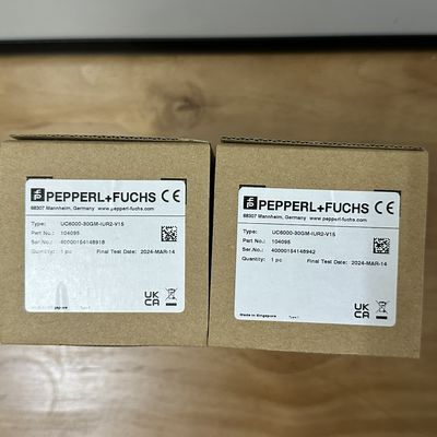 Pepperl+Fuchs Ultrasonic Sensor with IP67/IP69K Rating High Noise Immunity and Integrated Temperature Compensation