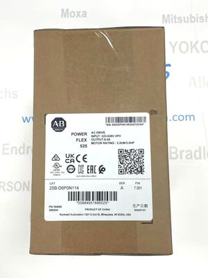 Allen-Bradley 25B-D6P0N114 PowerFlex 525 AC Drive 4.0 HP 6.0 A 380-480V AC Variable Frequency Drive