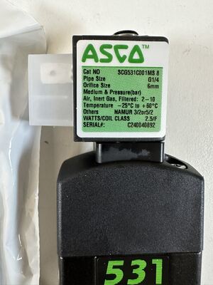 ASCO G531C001MS | 2-Position, 3-Way Steam Solenoid Valve