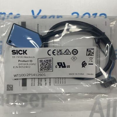 SICK WT100-2P1412S01 | Ultrasonic Sensor, Range 50 mm - 1000 mm, PNP Output