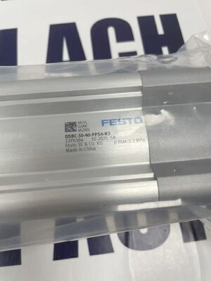 Festo DSBC-50-40-PPSA-N3 ISO Cylinder | 50mm Bore, 40mm Stroke, Pneumatic Cushioning