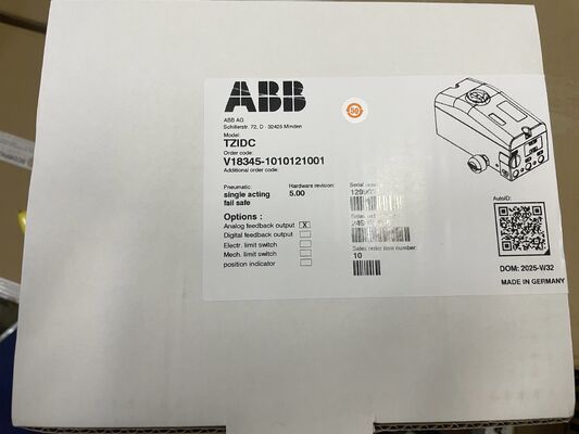 ABB V18345-1010121001 Electro-Pneumatic Positioner | TZIDC Series Specs