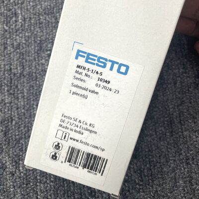 FESTO MFH-5-14-S Solenoid Valve | 5/2 Monostable, G1/4 Port, External Pilot Specs