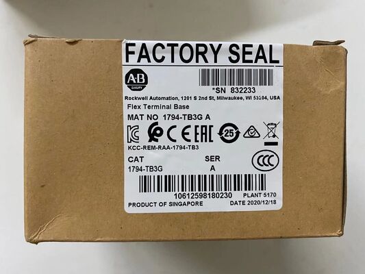 Allen-Bradley 1794-TB3G FLEX I/O Terminal Base | 3-Channel, Fused, IP20, DIN Rail Specs