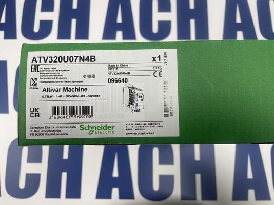 Schneider Electric ATV320U07N4B VFD | 0.75kW, 1HP, 230V 1-Phase, Modbus, IP20