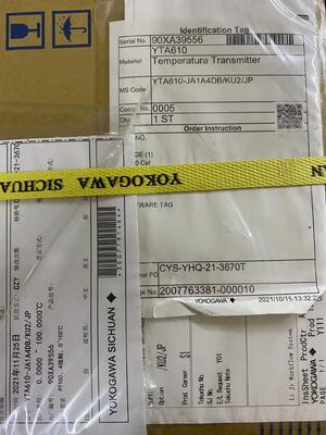 YOKOGAWA YTA610-JA1A4DBKU2JP Temperature Transmitter | Dual Input, 4-20mA+HART, Field Mount, ATEX, with Sensor