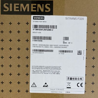 SIEMENS 7MF0330-1LR01-5AM2-Z Transmitter | Gauge Pressure, 4-20mA+HART, 0-100 mbar, 1/2" NPT, Ceramic Sensor