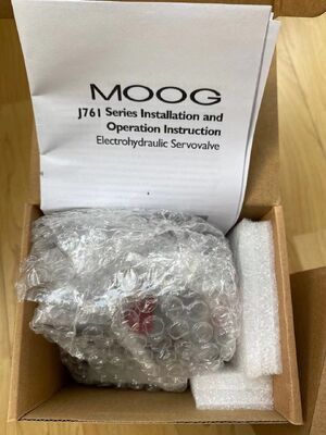 Moog J761-003 Valve | Servo, Proportional, Direct-Drive, 1 l/min, 210 bar, 24V DC, Compact