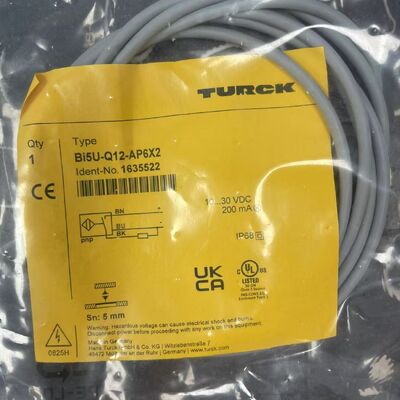 TURCK Bi5U-Q12-AP6X2 Sensor | 5mm, PNP NO, IP68, Q12
