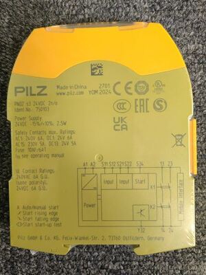 Pilz PNOZ s3 | 24V DC Safety Relay for E-Stop & Door Monitoring