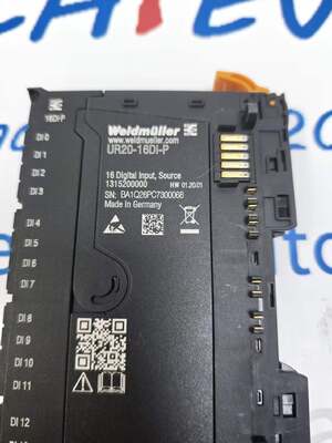 Weidmüller UR20-16DI-P | u-remote 16-Channel 24V DC Digital Input Module, Sink/Source, P-Fit