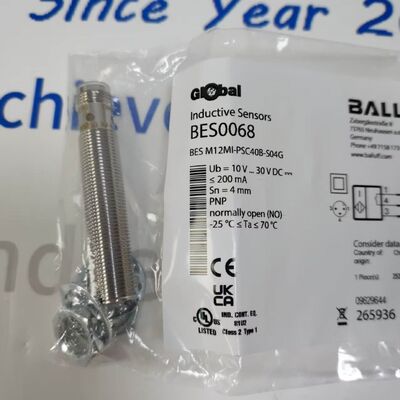 Balluff BES M12MI-PSC40B-S04G | M12 Inductive Prox 4mm PNP NO 3-Wire, Shielded, M12 Plug