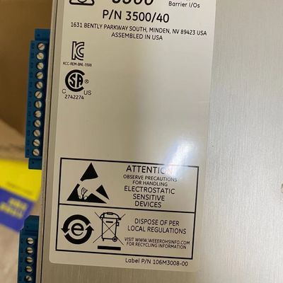 Bently Nevada 3500/40M Vibration Module 24VDC -30°C to +65°C