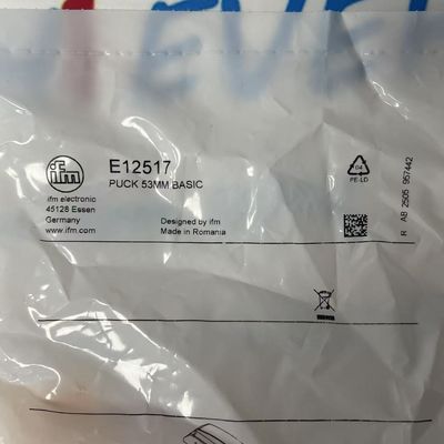 IFM E12517 Inductive Proximity Sensor 53mm Target Puck 10-30V DC