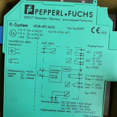 KFU8-UFC-1.D | Pepperl+Fuchs | Intrinsically Safe USB Field Charger