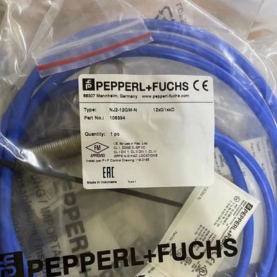 NJ2-12GM-N | Pepperl+Fuchs | 12mm Inductive Sensor, NPN NO, M12 Connector