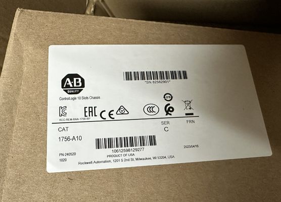 Allen-Bradley 1756-A10 ControlLogix Chassis with 10-Slot Capacity High-Speed Backplane for Industrial Automation