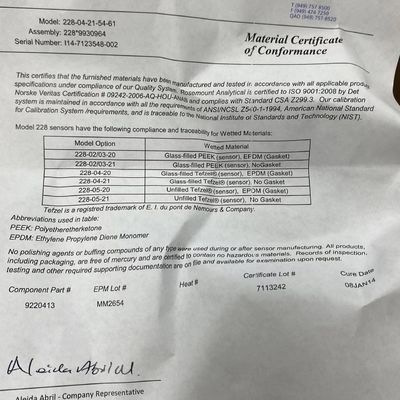 Rosemount 228-04-21-54-61 Reference Junction Assembly