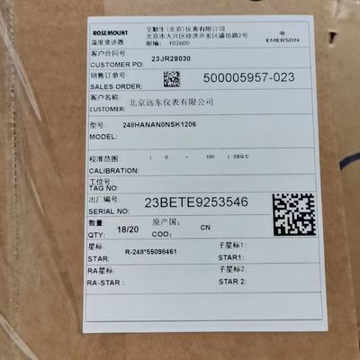 Rosemount 248 HART Remote Pressure Transmitter - Model 248HANAN0NSK1206