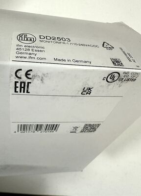 IFM DD2503 Speed Monitor | Technical Specifications & Product Details
