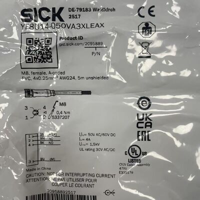 SICK YF8U14-050VA3XLEAX | Flow Meter / Sensor | 50 l/min, Analog 0-10V, IP67