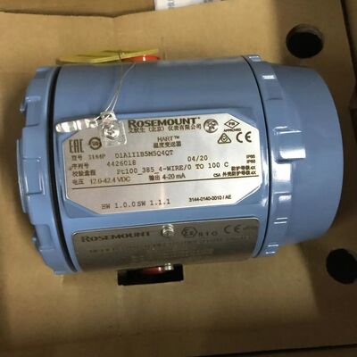 Rosemount 3144PD1A1I1B5M5Q4QT Sanitary Pressure Transmitter | 3" Flush Tri-Clamp | HART Output