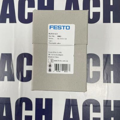 Festo VLO-3-12 Pneumatic Valve | 3/2-Way, 12V