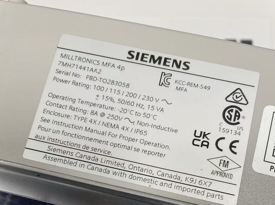 Siemens 7MH7144-1AA2 Level Transmitter | Radar, 80GHz, 10m Range Specs