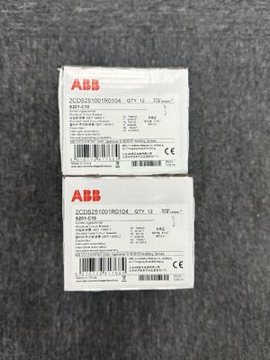 ABB S201-C10 1P Miniature Circuit Breaker | 10A, C Curve, 6kA Specs