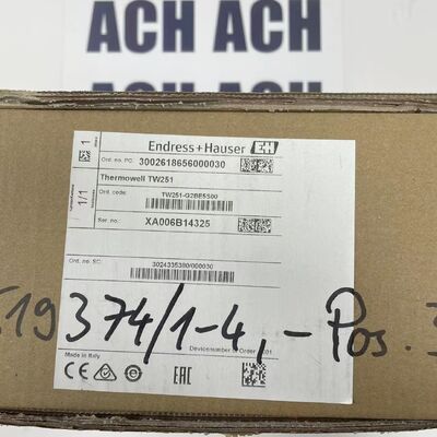 Endress+Hauser TW251-G2BE5S00 Thermowell | 9mm, 500mm, G1/2" Thread Specs