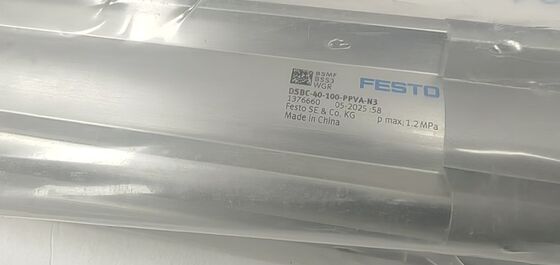 FESTO DSBC-40-100-PPVA-N3 ISO Cylinder | 40mm Bore, 100mm Stroke, Pneumatic Cushioning Specs