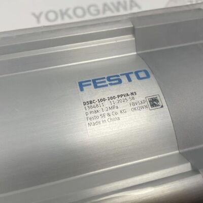 FESTO DSBC-100-200-PPVA-N3 ISO Cylinder | 100mm Bore, 200mm Stroke, Pneumatic Cushioning Specs