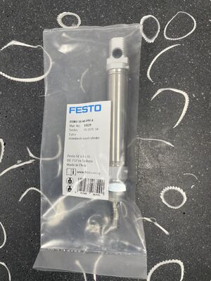 FESTO DSNU-16-40-PPV-A ISO Cylinder | 16mm Bore, 40mm Stroke, Pneumatic Cushioning Specs