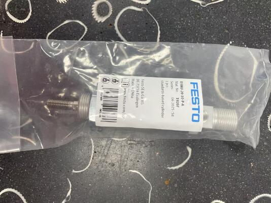 FESTO DSNU-20-10-P-A ISO Cylinder | 20mm Bore, 10mm Stroke, Elastic Cushioning Specs