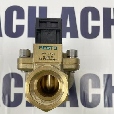 FESTO MN1H-2-1-MS Solenoid Valve | 2/2-Way, G1 Port, Brass Specs
