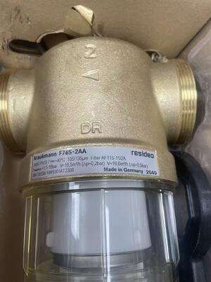 Resideo F76S-2AA Reverse Rinsing Filter | 2" Port, 22 Kvs, Manual Drain, PN16 Specs