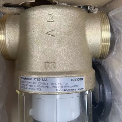 Resideo F76S-2AA Reverse Rinsing Filter | 2" Port, 22 Kvs, Manual Drain, PN16 Specs