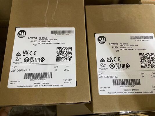 Allen-Bradley 22F-D2P5N113 PowerFlex 40P Drive | 1.5 HP, 240V, 6.0A, Sensorless Vector Specs