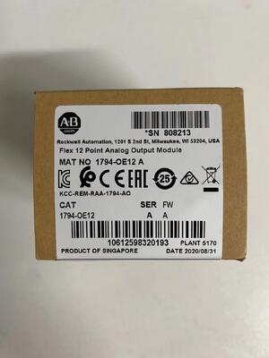 Allen-Bradley 1794-OE12 FLEX I/O Output Module | 12-Channel, 4-20mA/0-20mA, 12-bit, IP20 Specs
