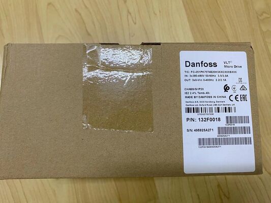 Danfoss FC-051PK75T4E20H3XXCXXXSXXX VFD | 0.75 kW, 380-480V, 3-Phase, IP20, No EMC Filter