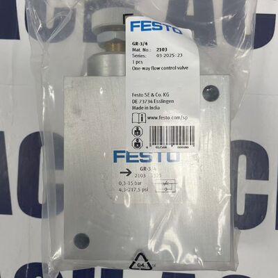 Festo GR-34 Parallel Gripper | 34 mm Bore, Pneumatic, Angular, 2-Finger, 150N Specs