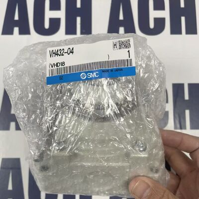 SMC VH432-04 5/3 Solenoid Valve | 3-Position, 5-Port, 1/4" NPT, 24V DC, 4W Specs