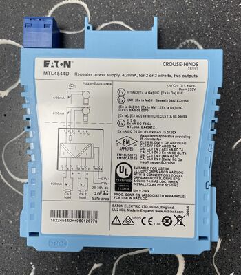 MTL 4544D Fieldbus Module with Display | H1 Repeater, IS, 24V DC, 1.5A, Diagnostic LCD