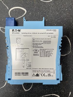 MTL 4546C Fieldbus Module | Power Supply, H1 Repeater, IS, 24V DC, 3.0A, DIN Rail Specs
