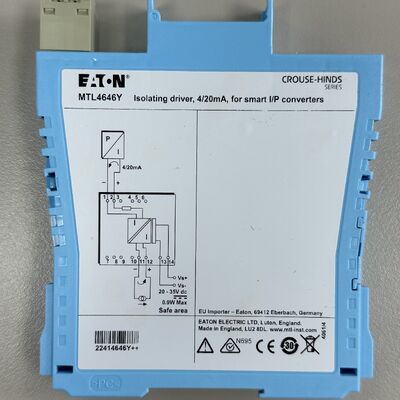 MTL 4646Y Dual Fieldbus Power Supply | 2x 500mA, IS, Diagnostics, DIN Rail, ATEX/IECEx Specs