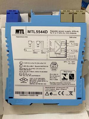 MTL 5544D Frequency/Pulse Isolator | Frequency Input, 4-20mA Output, IS, DIN Rail, ATEX/FM/CSA