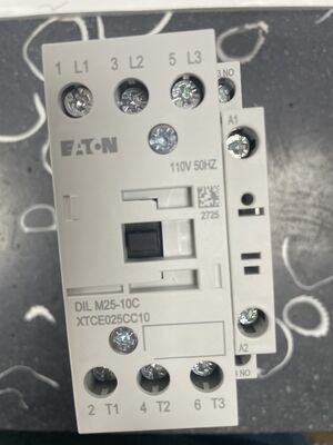 Eaton DIL M25-10C Motor Protector | 25A, 10kA, 3-Pole, 480V AC, IEC/UL