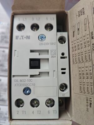 Eaton DIL M32-10C Motor Protector | 32A, 10kA, 3-Pole, 480V AC, IEC/UL