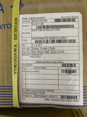 Yokogawa EJA110E-DHS4J-917DB DP Transmitter | 4-20mA+HART, Flange, High Static