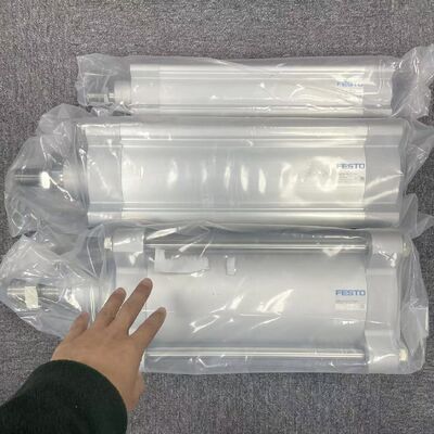 Festo DSBG-160-200-PPVA-N3 Pneumatic Cylinder | ISO 15552, Double-Acting, 160mm Bore, 200mm Stroke